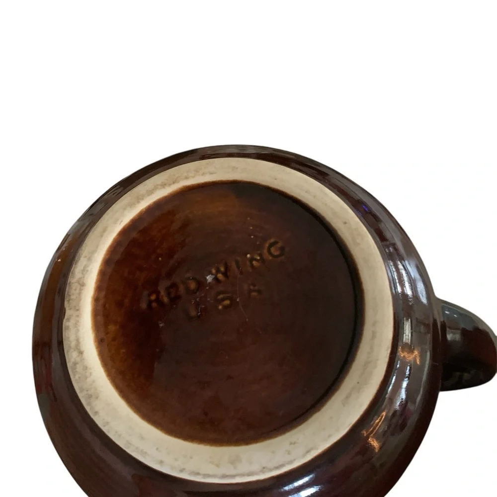 Vintage Red Wing Village Green Coffee Server 8” 50's-60's‎ Discounted